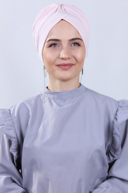 Double Side Bonnet - Saumon Bonnet Double Face avec Nevru - Hijab