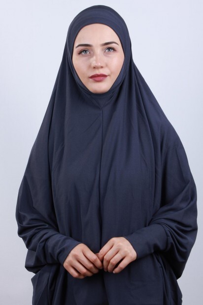 5XL Veiled Hijab Smoked - 100285098 - 