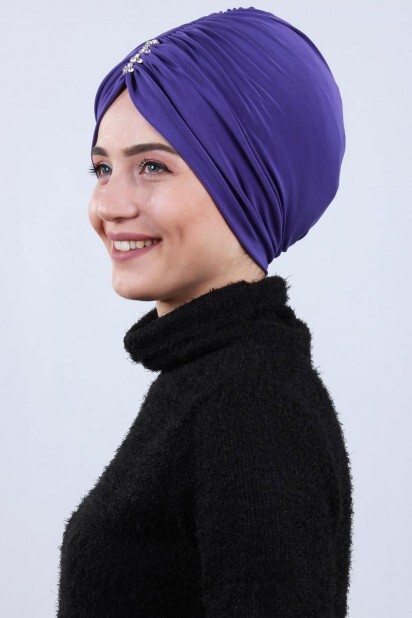 حجر بونيه مطوي أرجواني - 