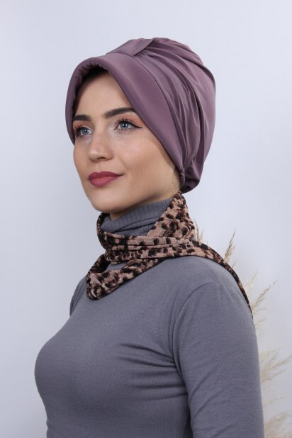 Scarf Hat Bonnet Violet - 100284991 - 