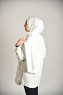 شال المدينة لون كريم جوز الهند - Hijab