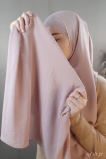 Hijab Jazz Premium Rose Poudré - - Hijab Jazz Premium Rose Poudré - 