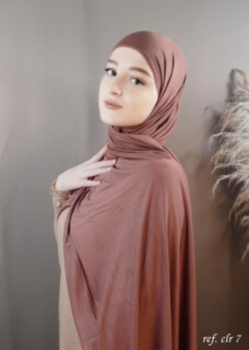 Cotton Shawl - Jersey premium - Argile rouge - Hijab