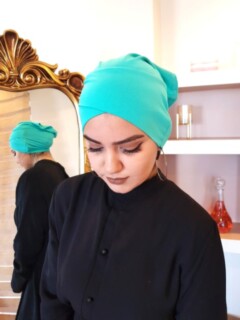 1-Band Open - turquoise green |code: 3022-18 - Little Girl - turquoise green |code: 3022-18 100294141 - Hijab