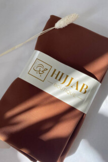 Shawl - Maxi Soie De Medine Marron chocolat clair - Hijab