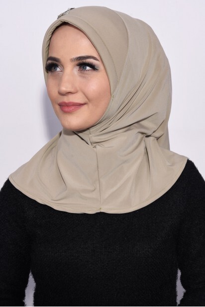 Practical Sequin Hijab Stone Color - 100285516 - 