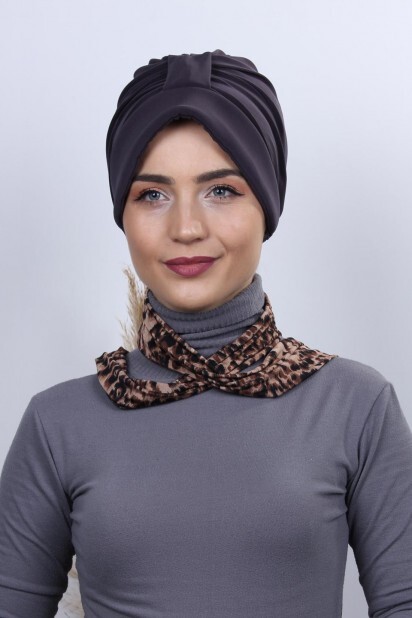 Scarf Hat Bonnet Smoked - 100285006 - 