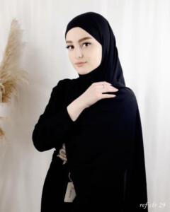Crepe Shawl - Crepe shawl Onyx  - - Crepe shawl Onyx 100318095 - Hijab