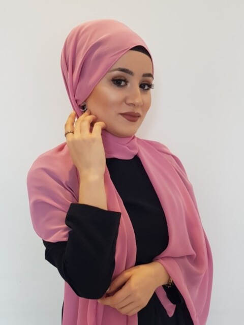 Chiffon Shawl - rose poudré |code: 13-17 - Hijab