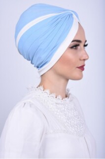 Two Color Vera Bonnet Baby Blue - 100285652 - 