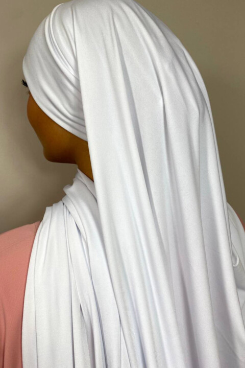 Sandy Premium - Hijab prêt à nouer blanc - Hijab