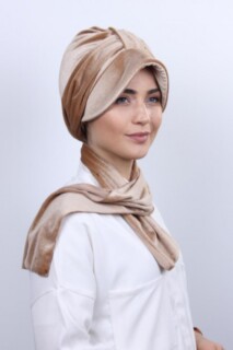 Velvet Shawl Hat Bonnet Caramel - 100283141 - 