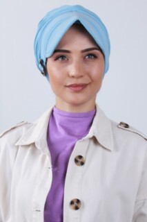 Buckled Hat Cap Baby Blue - 100285177 - 